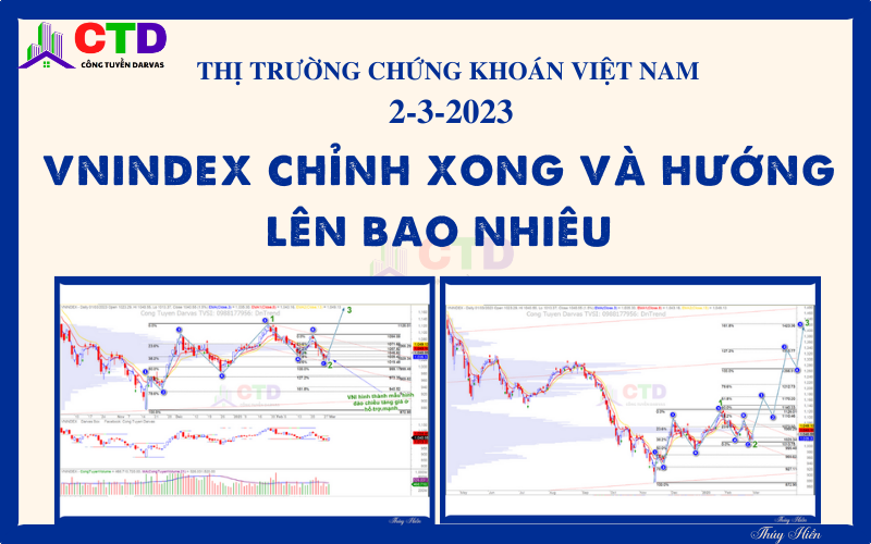 TTCK Việt Nam 2/3/2023: Vnindex chỉnh xong và hướng lên bao nhiêu